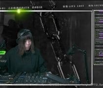 The DJ Laughing Ears playing a set for Shanghai Community Radio’s live-streamed festival.