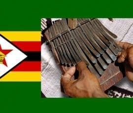 DRapeau du Zimbabwé & Mbira