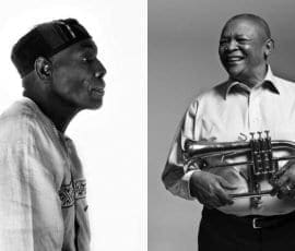 Oliver Mtukudzi and Hugh Masekela first met in Harare in the '80s.