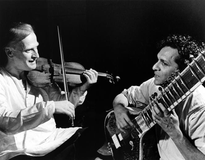Yehudi Menuhin et Ravi Shankar
