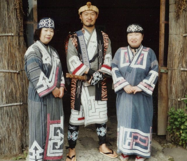 Ainus Wearing Their Traditional Clothes, Ainu Museum, City Of Shiraoi, Hokkaido, Japan Torbenbrinker