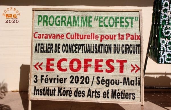 Caravane Culturelle pour la Paix - atelier de conceptualisation du circuit Ecofest © Kôrè Design