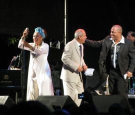Teresa Garcia Caturla, Barbarito Torres et Johannes Bonat Garcia au Buena Vista Social Club, Mostra Internacional de Música de Olinda (MIMO) 2009, Photo libre de droits d’Allan Patrick.