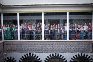 On the Move members at The Cultural Mobility Forum in Tunis, Tunisia. Taken by MOHAMED GHARBI at L'Art Rue - الشارع فن